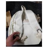 School Cute Aesthetic Backpack Girls Backpack for Students Kids Teen Girls Large Capacity Bookbags College Backpacks Laptop Lightweight Bookbag Casual Travel Daypacks School Bag White