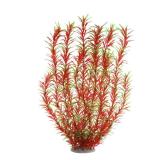 Aquarium Plastic Plants Large, Artificial Plastic Long Fish Tank Plants Decoration Ornaments Safe for All Fish 21 Inches Tall (J07 Wine&Green)
