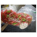 Aquarium Plastic Plants Large, Artificial Plastic Long Fish Tank Plants Decoration Ornaments Safe for All Fish 21 Inches Tall (J07 Wine&Green)