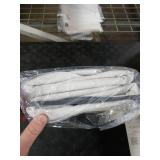 INOVADAY 100% Blackout Curtains for Bedroom, Black Out Curtains 90 Inch Long, Clip Rings Linen Blackout Drapes, Thermal Insulated Room Darkening for Living Room, 2 Panels - Beige,W50xL90