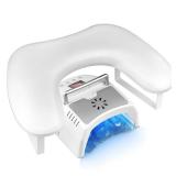 Arm Rest for Nails Tech, U-shaped Manicure Nail Arm Rest Microfiber PU Leather Manicure Pillow Big Nail Hand Rest Cushion Suitable for Salon and Home Nail Acrylic DIY