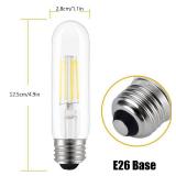 ASOKO Edison Bulb, T10 Daylight 4000K LED Tubular 4W Dimmable Tube Vintage Bulbs 40 Watt Equivalent,E26 Base(3-Pack)