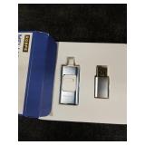 Apple MFi Certified 128GB Flash Drive for iPhone Thumb Drive Photo Stick, USB Memory Stick iPhone Flash Drive for Photos Videos, High Speed Jump Drive Compatible for iPhone/iPad/Android/PC (Blue)