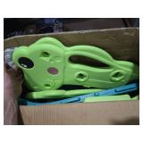 Toddler Slide Indoor for Toddlers 1-3 Baby Slide Outdoor Slide for Kids Backyard Climber Set (Green)