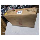 Farmhouse LED Nightstand with Gun Drawer&Invisible Lock,Modern Bedside Table with Human Sensor Design,Rustic Side Table with Wireless Charging for Living Room, Dark Oak