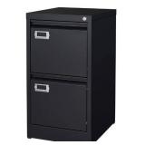 2 Drawer File Cabinet with Lock Metal Vertical Filing Storage Cabinet Office Home Steel Vertical File Cabinets for A4 Legal/Letter Size Narrow File Cabinet Locked,Assembly Required