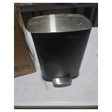 1.3 gal Trash Can with Lid, Small Garbage Can for Bathroom, Step-on Kitchen Trash Bin