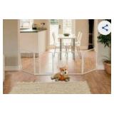 FXW Indoor Playpen with Gate, White, 24-in, 4-panel