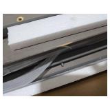 Outdoor Storage Cabinet & Potting Bench Table with Metal Top, Wooden Patio Furniture, Garden Workstation (Classic Grey, 39x31.5x17in)