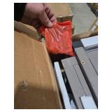 Outdoor Storage Cabinet & Potting Bench Table with Metal Top, Wooden Patio Furniture, Garden Workstation (Classic Grey, 39x31.5x17in)