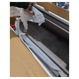 Outdoor Storage Cabinet & Potting Bench Table with Metal Top, Wooden Patio Furniture, Garden Workstation (Classic Grey, 39x31.5x17in)