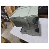 Drawer Storage Cabinet Trolley, 16.9x16.1x21.3" Bedside File Cabinet Furniture with Roller Storage Side Cabinet, 3 Layers Movable Side Table Storage Cabinet