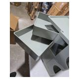 Drawer Storage Cabinet Trolley, 16.9x16.1x21.3" Bedside File Cabinet Furniture with Roller Storage Side Cabinet, 3 Layers Movable Side Table Storage Cabinet