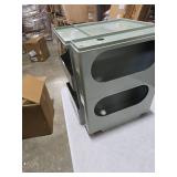 Drawer Storage Cabinet Trolley, 16.9x16.1x21.3" Bedside File Cabinet Furniture with Roller Storage Side Cabinet, 3 Layers Movable Side Table Storage Cabinet