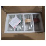 Qipecedm 8 Pack Overnight Oats Containers with Lids, Large & Small Glass Mason Jars 16oz & 10 oz, Breakfast Oatmeal Container to Go, Salad Meal Prep Jars for Food Storage, Mush Chia Seed Pudding Jars