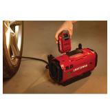 CRAFTSMAN V20 Tire Inflator Portable Air Compressor, Car Air Pump, 3 Modes Tire Pump: Cordless, 120V Corded, and 12V Car Adapter, Battery Sold Separately (CMCE520B)
