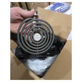 1*WB31T10011(8\") 3*WB31T10010(6\") Electric Stove Burner Drip Pans & WB30M1 WB30M2 Electric Range Burner Element Unit Set by Cenipar-Compatible with Whirlpool Kenmore GE Hotpoint Range Oven/Stove