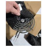 1*WB31T10011(8\") 3*WB31T10010(6\") Electric Stove Burner Drip Pans & WB30M1 WB30M2 Electric Range Burner Element Unit Set by Cenipar-Compatible with Whirlpool Kenmore GE Hotpoint Range Oven/Stove