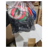 Hortsun 15 Pack 10ft Neon Light El Wire Portable Cuttable Neon Glowing Battery Powered LED Lights Glow in The Dark with Battery Pack for Halloween Party