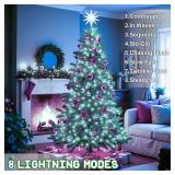 FFZZKJ White Christmas Lights Outdoor Battery Operated String Lights Total 100LED 33Ft with Timer 8 Modes 16.4Ft*2 Waterproof Outdoor Indoor for Christmas Decor, Cold White, 2-Pack