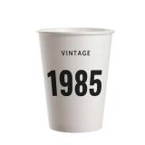 SharkBliss Vintage 1985 40th Birthday Party Cups, 20 Pack 9oz Black Vintage 1985 Disposable Paper Beverage Party Cups for His Her Forty 40th Birthday Party