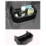 Savadicar Rear Seat Drink Cup Holder for 2018-2024 Jeep Wrangler JL JLU 4XE & Gladiator JT, Backseat Floor Console Beverage Storage Solution, Interior Accessories, 1 PC, Black