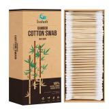 Bamboo Cotton Swabs - 500 Count - FSC Certified and PETA Approved, Eco Friendly Double Tips, Plastic Free Ear Sticks, All Natural 100% Biodegradable Organic Cotton buds by Isshah