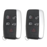 X AUTOHAUX 2pcs 315MHz KOBJTF10A Replacement Smart Proximity Keyless Entry Remote Key Fob for Range Rover Evoque Sport 2012-2017 for Land Rover LR2 LR4 2012-2015 5 Buttons