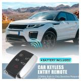 X AUTOHAUX 2pcs 315MHz KOBJTF10A Replacement Smart Proximity Keyless Entry Remote Key Fob for Range Rover Evoque Sport 2012-2017 for Land Rover LR2 LR4 2012-2015 5 Buttons