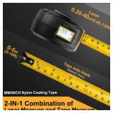 PREXISO 2-in-1 Laser Tape Measure - NOT Digital - 135Ft Laser Measurement Tool & 16Ft Measuring Tape with Auto Lock & Movable Magnetic Hook - Pythagorean, Area, Volume, Ft/Ft+in/in/M Unit-NOT Digital