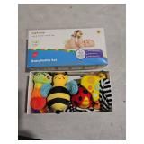 Infinno Baby Wrist Rattle Socks and Foot Finder Set, Perfect Baby Toys for 0-12 Months Newborn Boys and Girls As Shower Gifts, Garden Bug Series