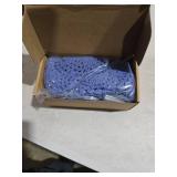 uxcell Crochet Doilies, 8Pcs 8\" - Handmade Crochet Cotton Coaster, Round Lace Placemats with Floral Patterns for Wedding Party Decoration (Blue)