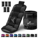 Sportneer Adjustable Ankle Weights for Women and Men 7 lbs/Pair Adjustable Leg Weights with Secure Straps, Strength Training Weighted for Yoga, Walking, Running, Aerobics, Gym, Physical Therapy