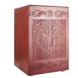Wooden Cremation Urn for Human, Wood Handmade Engraved Decorative Box, Funeral Urns for Adult Male Female Burial or Memorial Keepsake, Urns for Ashes Men Women