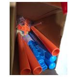 Outdoor Water Sprinklers with 4 T Ball Set for Toddlers Kids Ages 4-8,Summer Outside Sprinklers Play Equipment Baseball Game Lawn Yard Tee Ball Game for Boys Girls,Hose Connector Included (C)