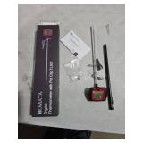 BOMATA Digital Candy Thermometer with Pot Clip, Deep Fry Oil Thermometer with Rotatable Display & Long Probe, for Candy Candle Making, Cooking, Food, Liquids, Water, Sugar.. Black