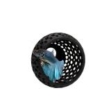 Betta Bulb Hide 2.0 | Betta Rest Fish Tank Ornament Large | Aquarium Cave with Suction Cup for Small Fish Tank, Betta Habitat, Shrimp Hideout, Aquatic Decor Large (Stealth Black)