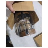 Farmhouse Pendant Light Fixtures, Rustic Hanging Light for Kitchen, Farmhouse Light Fixtures for Over Sink and Entryway, E26, Adjustable 48-Inch Pipe, Compatible with Flat and Sloped Ceilings (1 Pack)