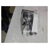 Supply Giant 39334 Flexible PVC Pipe Cap with Stainless Steel Clamp, 1.9\" Inner Diameter for 1-1/2\" Nominal Pipe, Black