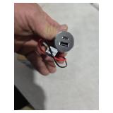 Obeaming 12V USB Outlet All-Aluminum QC 3.0 USB-A & USB-C PD3.0 Dual High-Speed Charger Socket, Recessed Mount Type-A Type-C Port for Camper Van Trailer RV Boat Truck (Small Version)