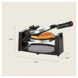 bella Classic Rotating Belgian Waffle Maker with Nonstick Plates, Removable Drip Tray, Adjustable Browning Control and Cool Touch Handles, Stainless Steel