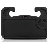 EcoNour 2 in 1 Car Steering Wheel Desk | Tray for Laptop Car Mount with Pen Holder | Desk Console for Car | Food Tray for Eating with Drinks Holder | Multipurpose Travel Car Accessories