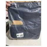 DMI Gradual Slope Seat Cushion for Coccyx, Sciatica and Tailbone Pain Used With Dining Room Chairs, Desk Chairs, Thin Car or Wheelchair Cushions, Machine Washable-Cover, 15 Inch, Navy