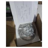 Modern Crystal Chandeliers LED Pendant Lighting Round Ring Flush Mount Ceiling Light Fixture Mini Chandelier for Dining Room Kitchen Island Hallway (3 Color)