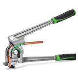 Antstone 1/4" 3/8" 1/2" O.D. Tubing Bender 3 in 1 Tube Bender 180° HVAC Copper Aluminum Tubes Bending Tool for Air Conditioning Refrigeration Repair