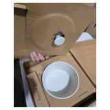 SENSARTE 9 Piece Pots and Pans Set, Nonstick Detachable Handle Cookware, Induction Kitchen Cookware Set with Removable Handle, Healthy Non Stick for RV, Dishwasher Oven Safe (White)