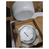 SENSARTE 9 Piece Pots and Pans Set, Nonstick Detachable Handle Cookware, Induction Kitchen Cookware Set with Removable Handle, Healthy Non Stick for RV, Dishwasher Oven Safe (White)