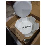 SENSARTE 9 Piece Pots and Pans Set, Nonstick Detachable Handle Cookware, Induction Kitchen Cookware Set with Removable Handle, Healthy Non Stick for RV, Dishwasher Oven Safe (White)