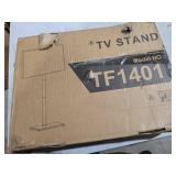 Rfiver Swivel Floor TV Stand with Mount for 32-60 inch TVs up to 88 lbs, Height Adjustable Tall TV Stand with Wood Base, Saving Space Design for Bedroom, Living Room and Corner, Max VESA 400x400mm