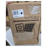 HNRLOY Solar Exhaust Fans & Powered Fan with 15W Panel & 2-Pack High-Speed Brushless DC Fans,Solar Ventilation Fan for Greenhouses, Chicken Coops, Attics, Barns, Sheds & Dog Houses